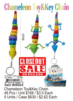 Chameleon Toy and Keychain